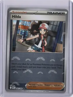 Hilda 084/086 Poke Ball Reverse Holo Pattern White Flare Pokemon Card NM - Image 1