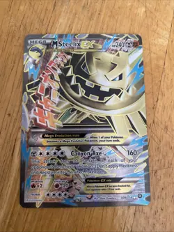 Pokemon TCG Mega M Steelix EX Full Art Holo Card 109/114 Steam Siege - Image 1