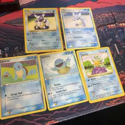 Random Lot of Squirtle and Wartortle Pokemon Cards - Image 1