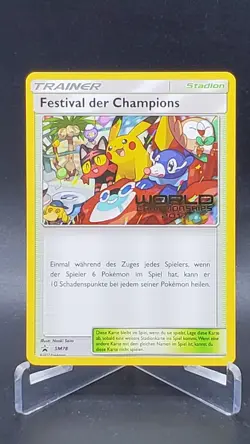 2017 Champions Festival GERMAN World Championship Promo Pokemon Card SM78 - Image 1