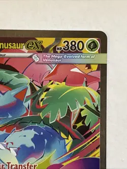 Pokemon Mega Venusaur EX Full Art Holo Me01 Mega Evolution 177/132 Card NM/MINT - Image 3