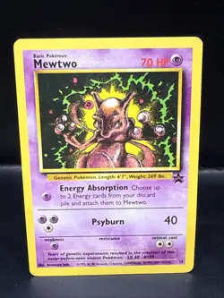 Pokemon Card - Mewtwo WoTC Black Star Promo 14 Non-Holo A - Image 1