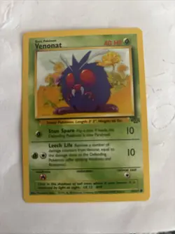 Venonat 63/64 Jungle Unlimited WOTC Pokemon Card 1999 Near Mint - Mint - Image 5