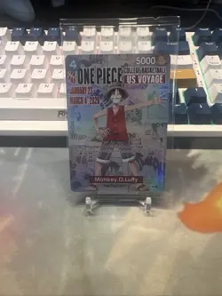 🔥🏀One Piece Monkey.D.Luffy US College Basketball Promo Card 🏀🔥 - Image 1