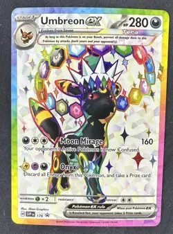 New Pokemon TCG Umbreon Black Star Promo Card SVP176 Figure Collection - Image 1