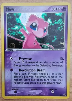 Pokemon 2006 #40 Mew Holo Black Star Promo Card - Image 1