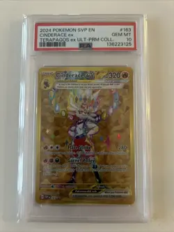 Cinderace EX 163 Scarlet & Violet Promo Holo Card PSA 10 - Image 1