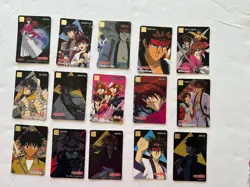 VTG 1996 Japanese Anime Cards Lot Of 15 Preowned - Image 1