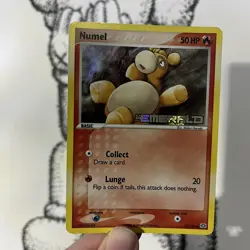 Pokemon Cards - Numel Emerald 57/106 Common Reverse Holo Stamped 2005 - Played - Image 2