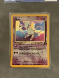 Mew Promo 9 WoTC Black Star Promo Pokemon Card Holo Foil Rare SWIRL - Image 2