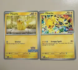 ⚡Pokemon TCG Pikachu Illustration Contest 2024 Promo Card 214 NM Promo Bundle! - Image 1