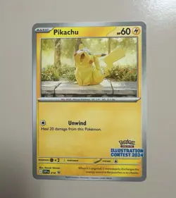 ⚡Pokemon TCG Pikachu Illustration Contest 2024 Promo Card 214 NM Promo Bundle! - Image 2