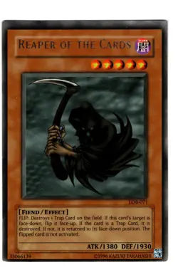 Yugioh- 1X Reaper of the Cards - Rare - Unlimited - LOB-071 - Light Play - Image 1