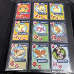 Collection of 130 BK Poketrivia 1999 Nintendo Pokemon The First Movie Cards - Image 1
