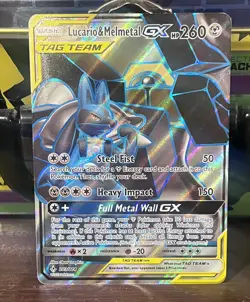 Pokemon Card Lucario & Melmetal GX 203/214 Full Art Unbroken Bonds Tag Team NM💎 - Image 4