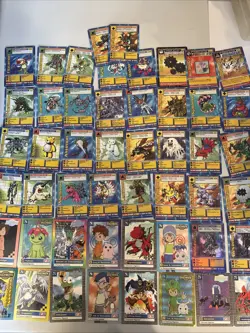 Digimon lot of 50 cards 1999 And More! - Image 1