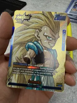 Gotenks SB02-017 Gold Leader Manga Booster 02 Dragon Ball Card English - Image 1