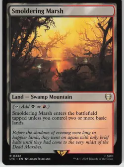 Magic the Gathering TCG Smoldering Marsh R Commander: The Lord of the Rings: Tal - Image 1