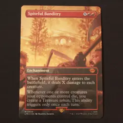 Spiteful Banditry (Borderless) 439 MTG The Lord of the Rings: (LTR) Mythic NM - Image 1