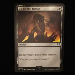 Go for the Throat MTG Commander Lord of the Rings Uncommon 201 NM - Image 1