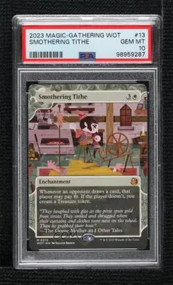 Smothering Tithe Magic: Wilds of Eldraine: Enchanting Tales WOT PSA 10 GEM MT - Image 1