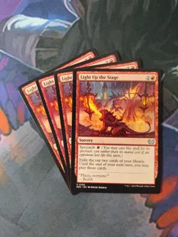 Light Up the Stage x 4 | 7% Off 2+ | Duskmourn | NM | MTG - Image 1