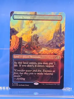 Steam Vents Borderless FOIL Lorwyn Eclipsed MTG NM - Image 1
