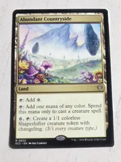 MTG Abundant Countryside, NM-Mint, English Commander: Lorwyn Eclipsed - Image 1