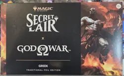 MTG Secret Lair x Playstation God Of War: Greek Foil Sealed In Hand - Image 1