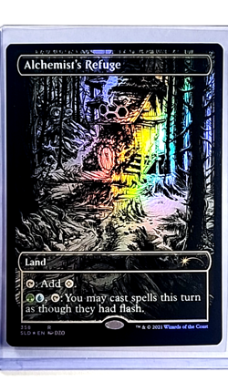 2021 MTG Magic the Gathering SLD Secret Lair Land Foil #358 Alchemist's Refuge - Image 1