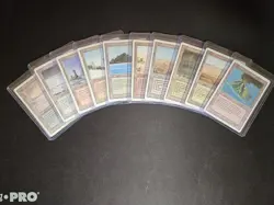 Revised Dual Lands Complete - MTG Magic the Gathering 1994 * ALL 10 DUAL LANDS * - Image 1