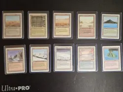 Revised Dual Lands Complete - MTG Magic the Gathering 1994 * ALL 10 DUAL LANDS * - Image 2