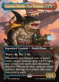 1x Captain Howler, Sea Scourge - Borderless - Aetherdrift - Near Mint, English - - Image 1