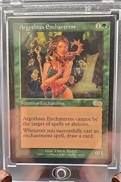 Argothian Enchantress Urza's Saga MTG Regular Lightly Played - Image 3