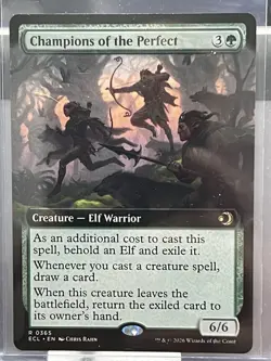 Champions of the Perfect MTG Lorwyn Eclipsed #R 0365 Rare Extended Art Creature - Image 1
