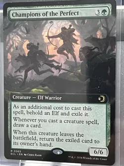 Champions of the Perfect MTG Lorwyn Eclipsed #R 0365 Rare Extended Art Creature - Image 2