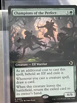 Champions of the Perfect MTG Lorwyn Eclipsed #R 0365 Rare Extended Art Creature - Image 3