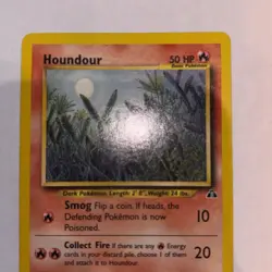 Houndour- 24/75 - Pokemon Neo Discovery Unlimited Rare Card WOTC LP - Image 2