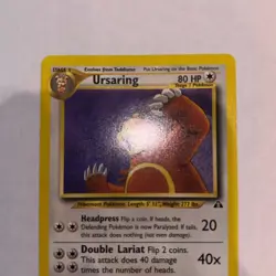 Ursaring - 34/75 - Pokemon Neo Discovery Unlimited Rare Card WOTC NM - Image 2