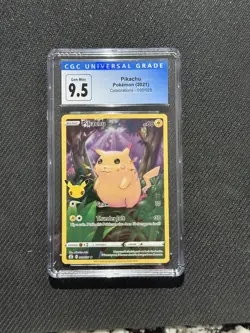 Pokemon CGC 10 Gem Mint 2021 Celebrations Pikachu Holo 5/25 Blue Label CGC 9.5 - Image 1
