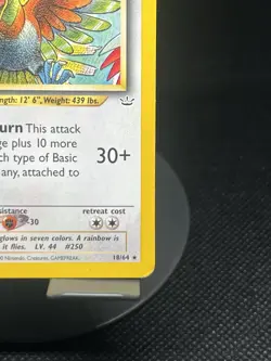Pokemon TCG Ho-oh 18/64 Neo Revelation Regular Rare MP - Image 4