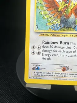 Pokemon TCG Ho-oh 18/64 Neo Revelation Regular Rare MP - Image 5