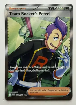 Team Rockets Petrel 226/182 DRI Destined Rivals NM Full Art Pokemon Card - Image 1