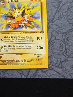 Pokemon: Jolteon 1st Edition #20/64 Jungle Rare Non-holo 1999 WOTC - LP+ - J62 - Image 5