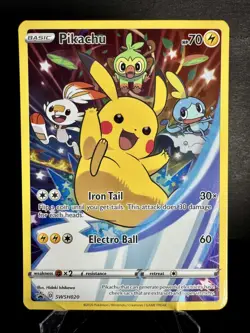 Pikachu SWSH020 SWSH: Sword & Shield Promo Card Holo Pokemon - Image 1