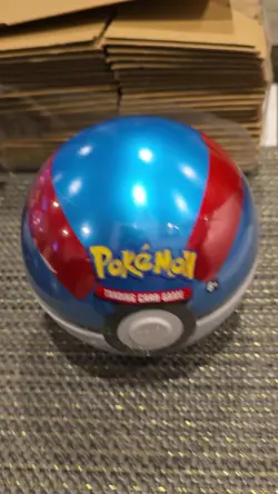 Pokemon Great Ball Pokeball Tin A24 with Coin! SEALED! - 3 Booster Packs - Image 2