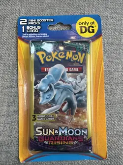 1 - Pokemon Sun & Moon Guardians Rising DG Blister Pack - 2 Packs & 1 Bonus Card - Image 1