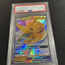 Dragonite GX 37/70 Full Holo Rare Pokemon 2018 Dragon Majesty PSA 10 MINT - Image 1
