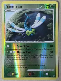 Pokemon Yanma Shiny Reverse Holo Card SH9-12 Supreme Victors - Image 1