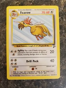 Pokemon -- Base Set 2 -- Fearow -- 41/130 -- Near Mint - Image 1
